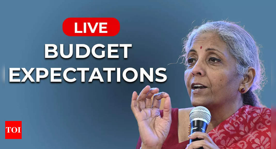 Budget 2025 Expectations Live Updates: FM Sitharaman to bring income tax cheer for salaried taxpayers? GDP growth, record capex in focus  – The Times of India