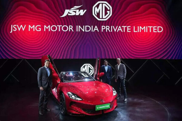 JSW MG Motor India sales up 55% in December at 7,516 units – Times of India